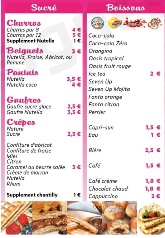 Plaisirs gourmands — carte page 2