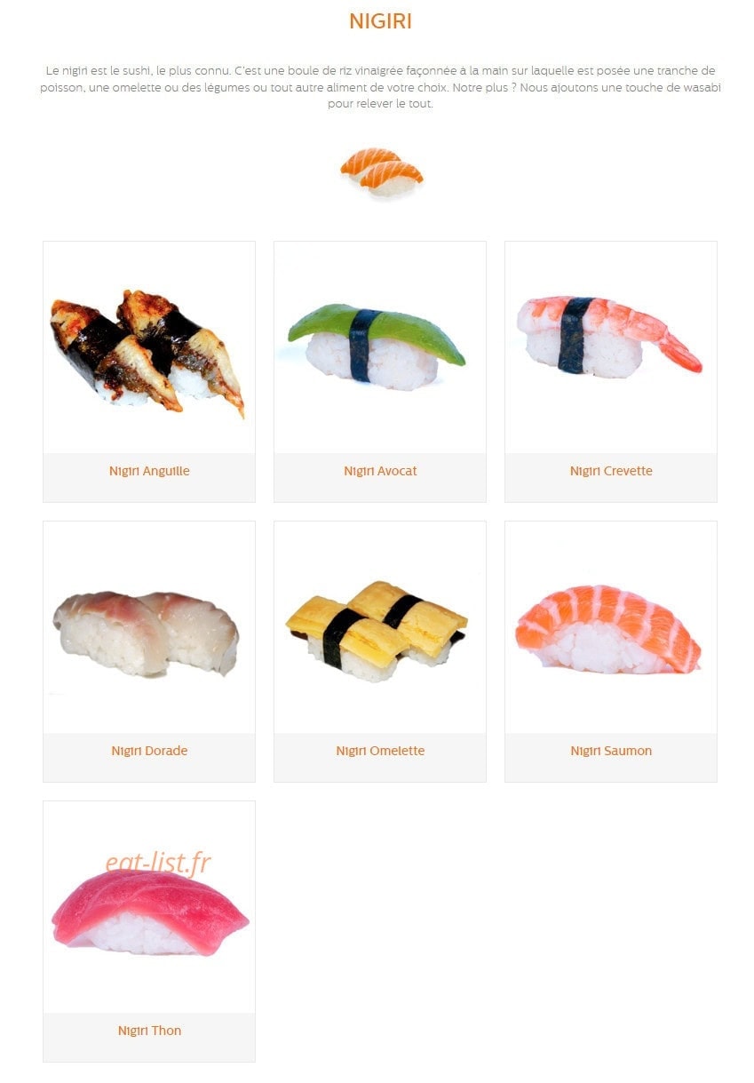 Sushi Sakura Perpignan sud — carte page 16