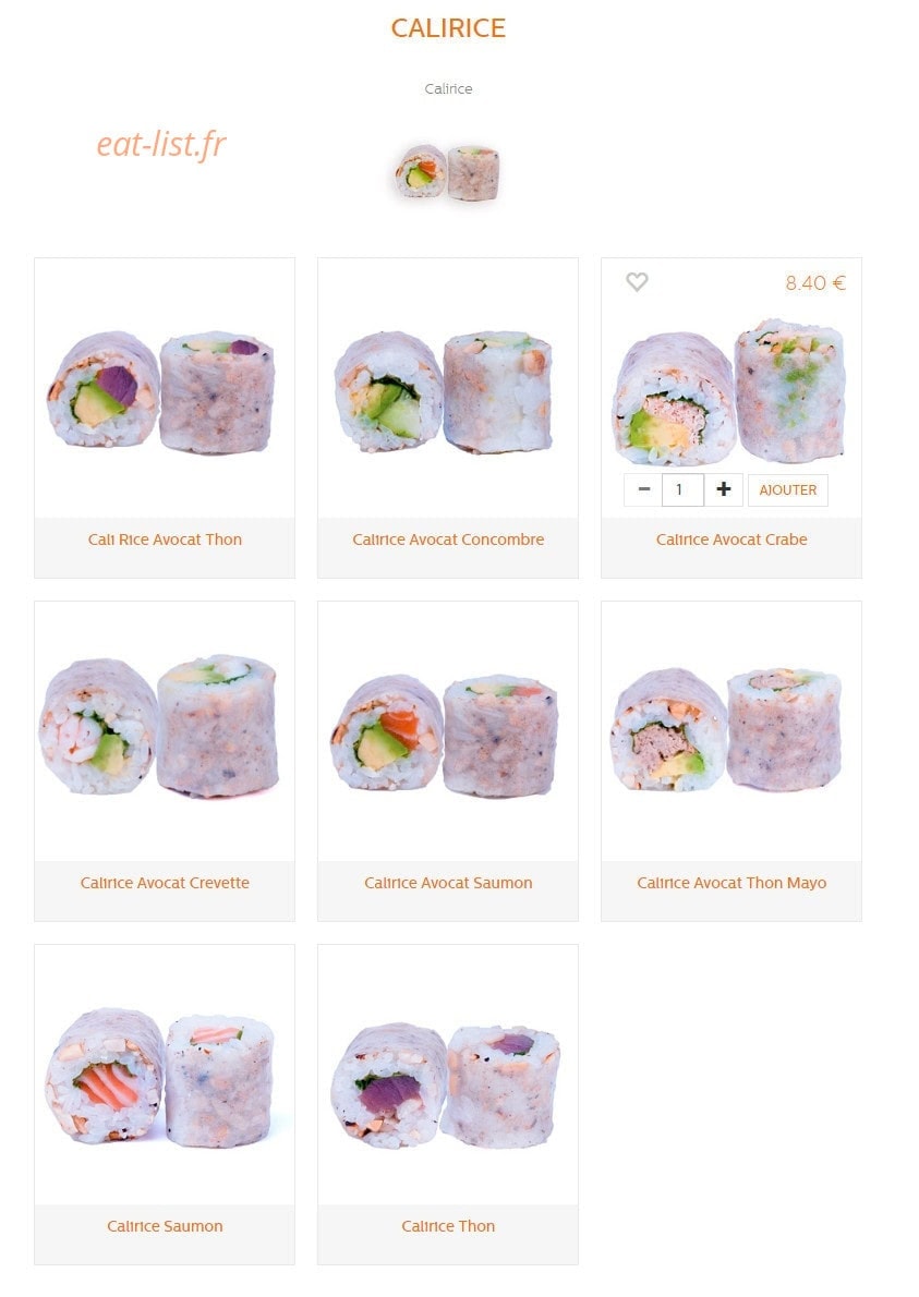 Sushi Sakura Perpignan sud — carte page 6