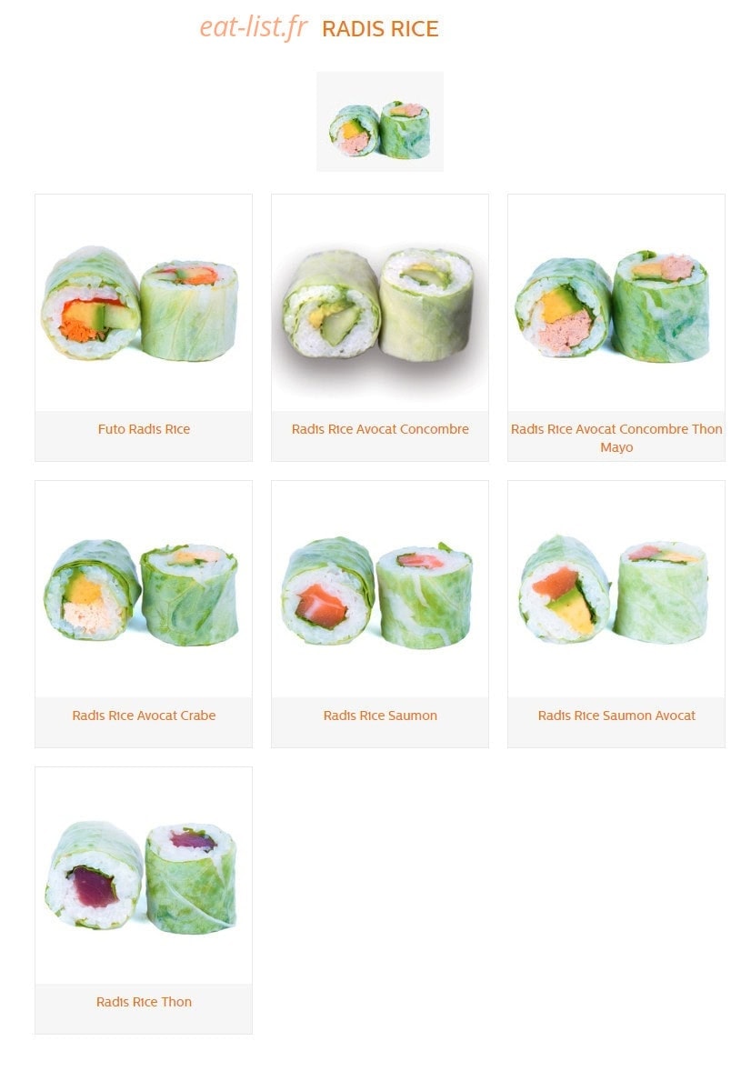 Sushi Sakura Perpignan sud — carte page 19