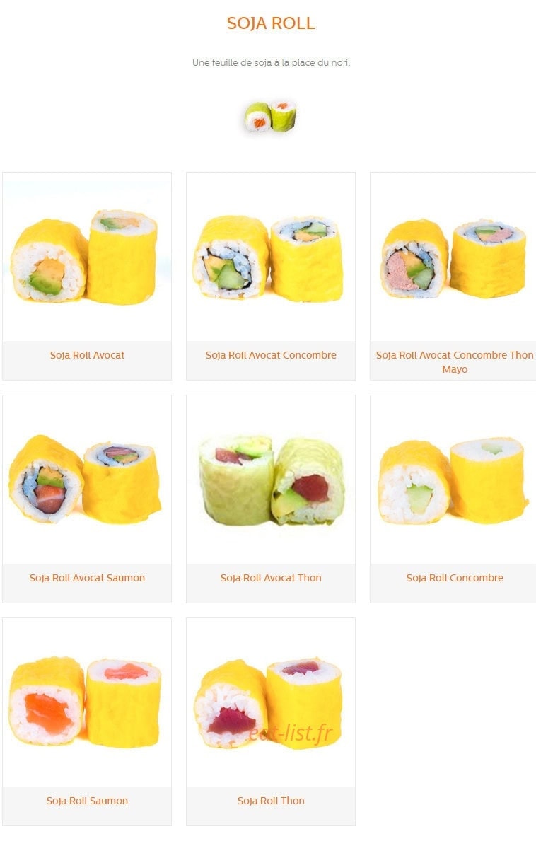 Sushi Sakura Perpignan sud — carte page 22