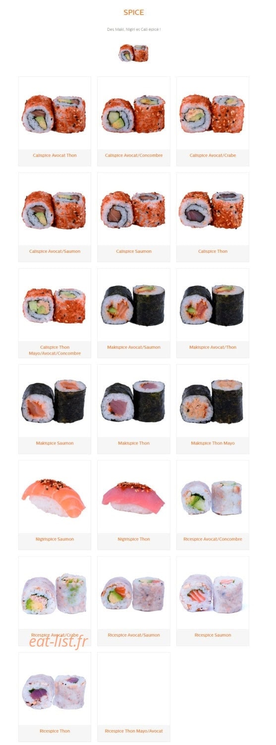Sushi Sakura Perpignan sud — carte page 23