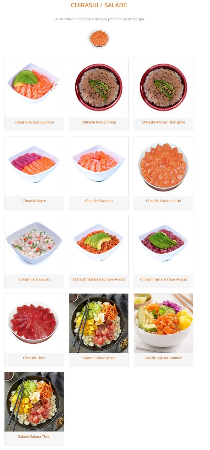 Sushi Sakura Perpignan sud — carte page 8