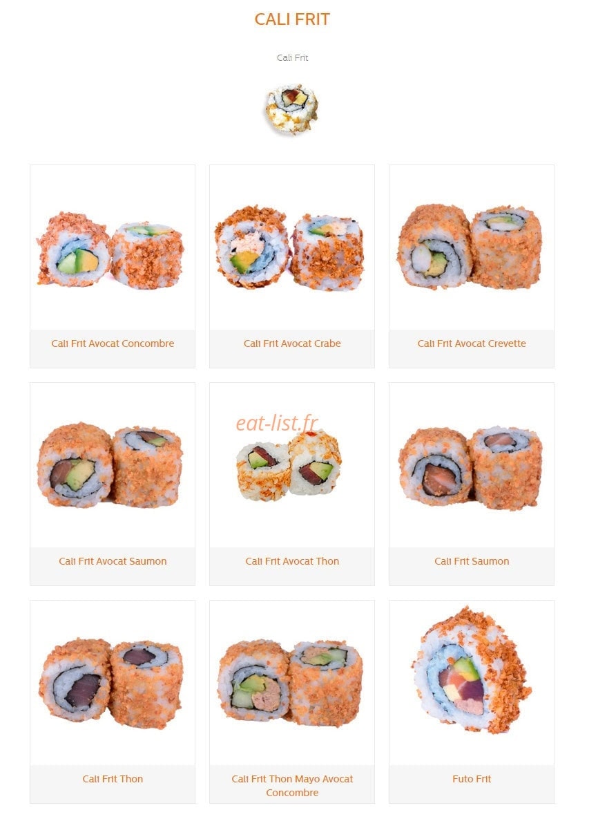 Sushi Sakura Perpignan sud — carte page 3