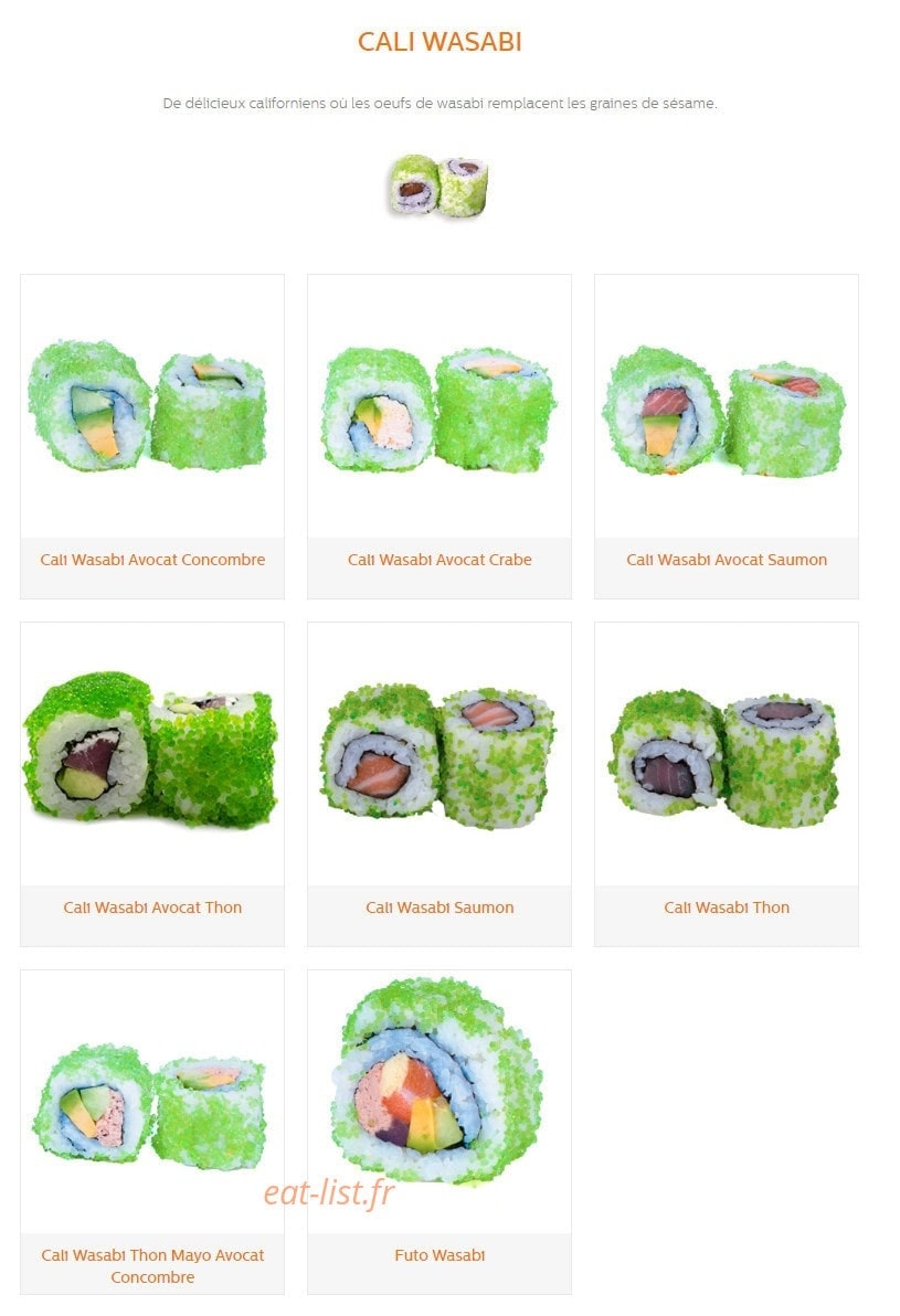 Sushi Sakura Perpignan sud — carte page 4