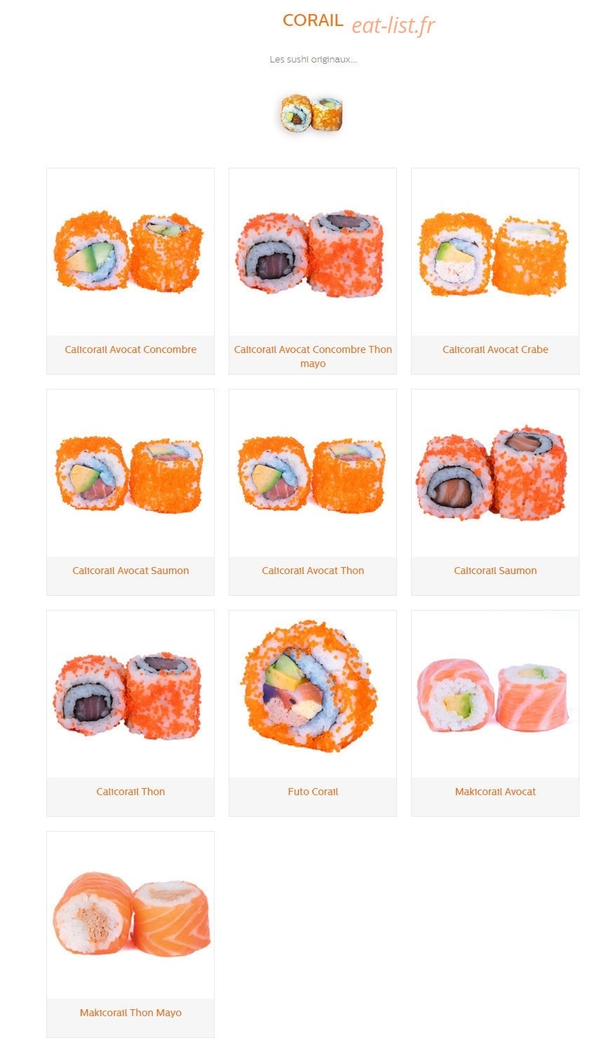 Sushi Sakura Perpignan sud — carte page 9