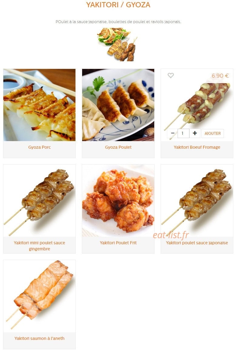 Sushi Sakura Perpignan sud — carte page 25