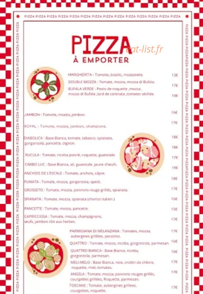 Chez Luc Familia — carte page 1
