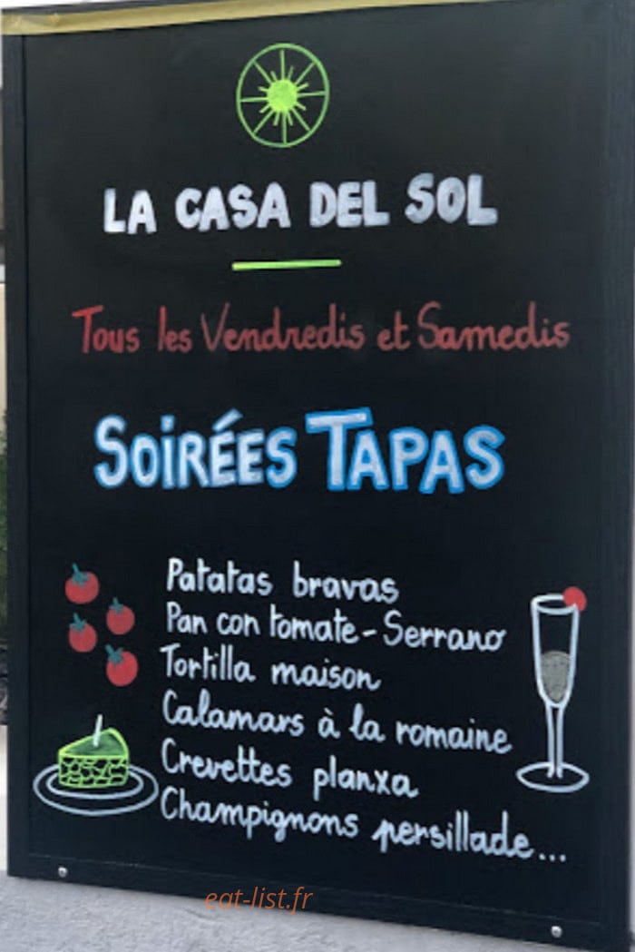 La Casa Del Sol — carte page 1