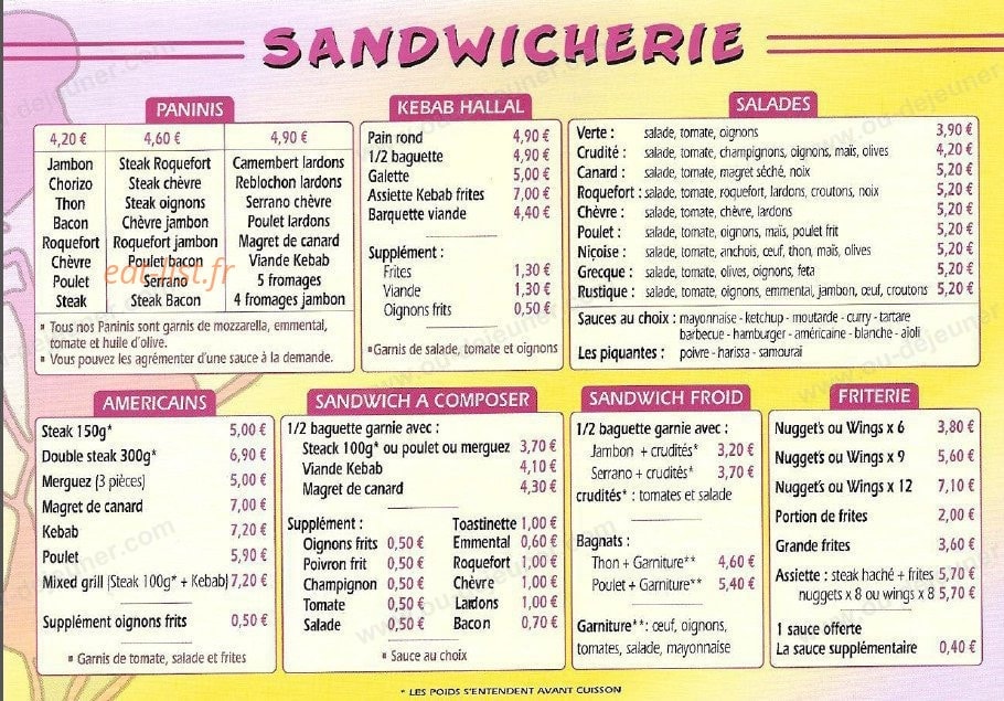 Pizza Loupetis — carte page 2