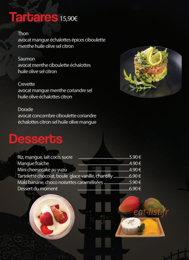 SabaiDee Sushi — carte page 13