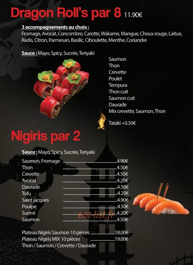 SabaiDee Sushi — carte page 5