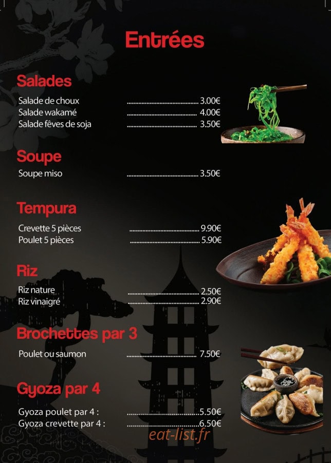 SabaiDee Sushi — carte page 2