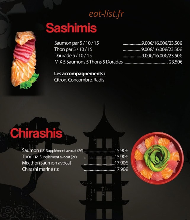 SabaiDee Sushi — carte page 9