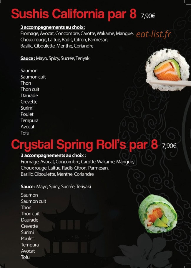 SabaiDee Sushi — carte page 6