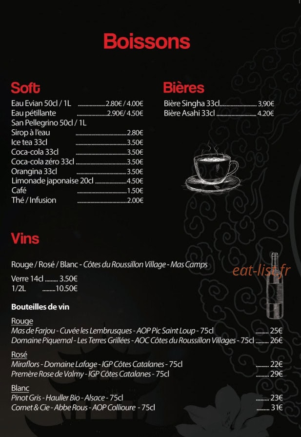 SabaiDee Sushi — carte page 14