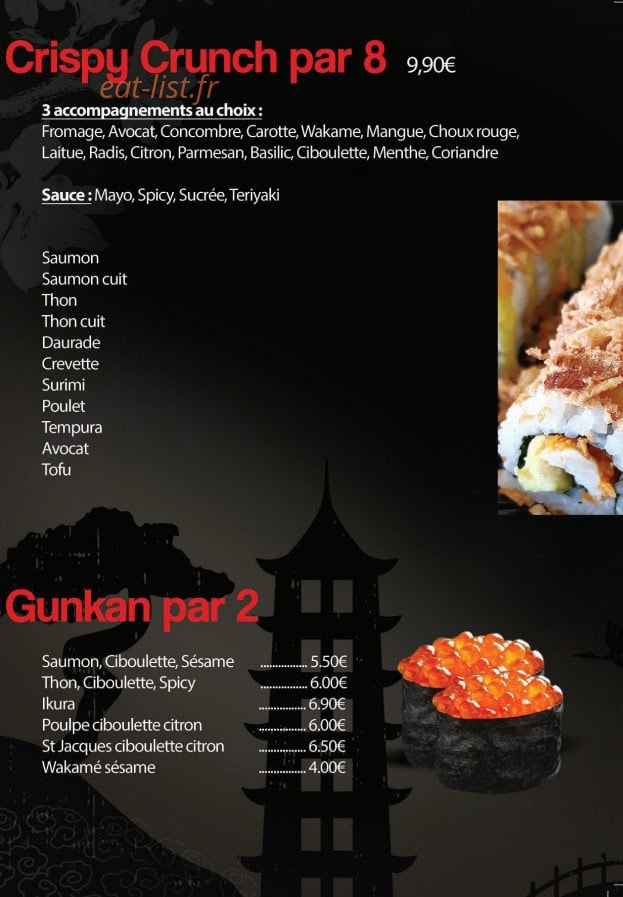 SabaiDee Sushi — carte page 7