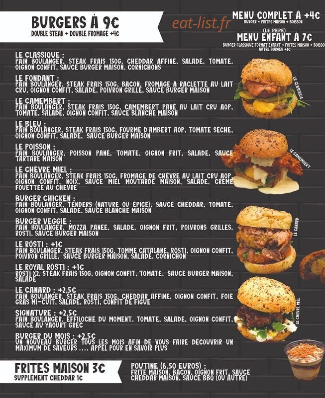 The burger brothers — carte page 2