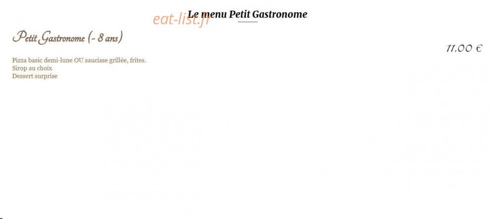 Café restaurant de la Mine — carte page 4