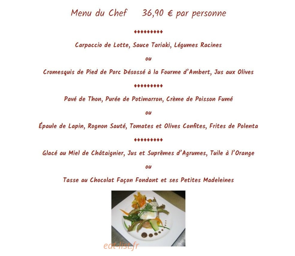 Aramon Gourmand — carte page 3