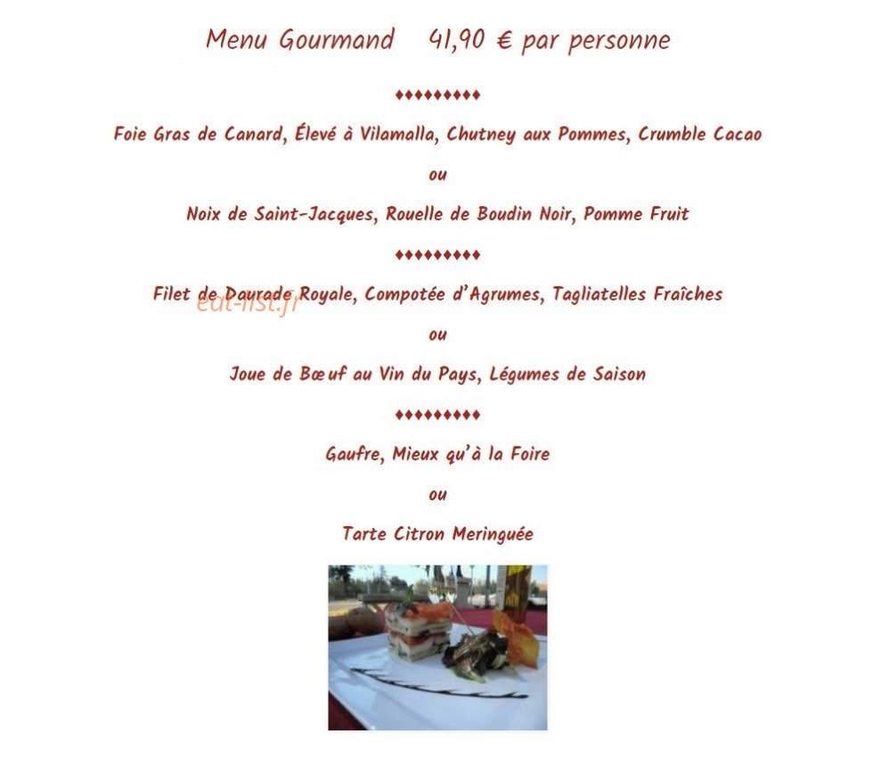 Aramon Gourmand — carte page 4