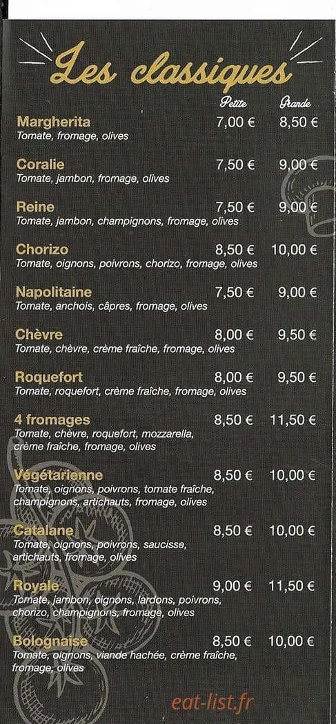 La pizzanaise — carte page 2