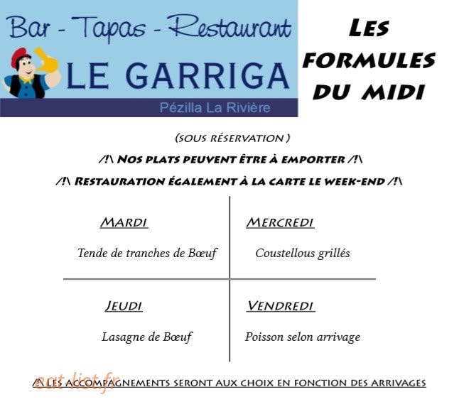 Le Garriga — carte page 1