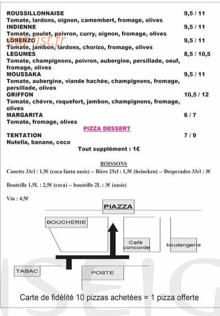 La Piazza — carte page 4