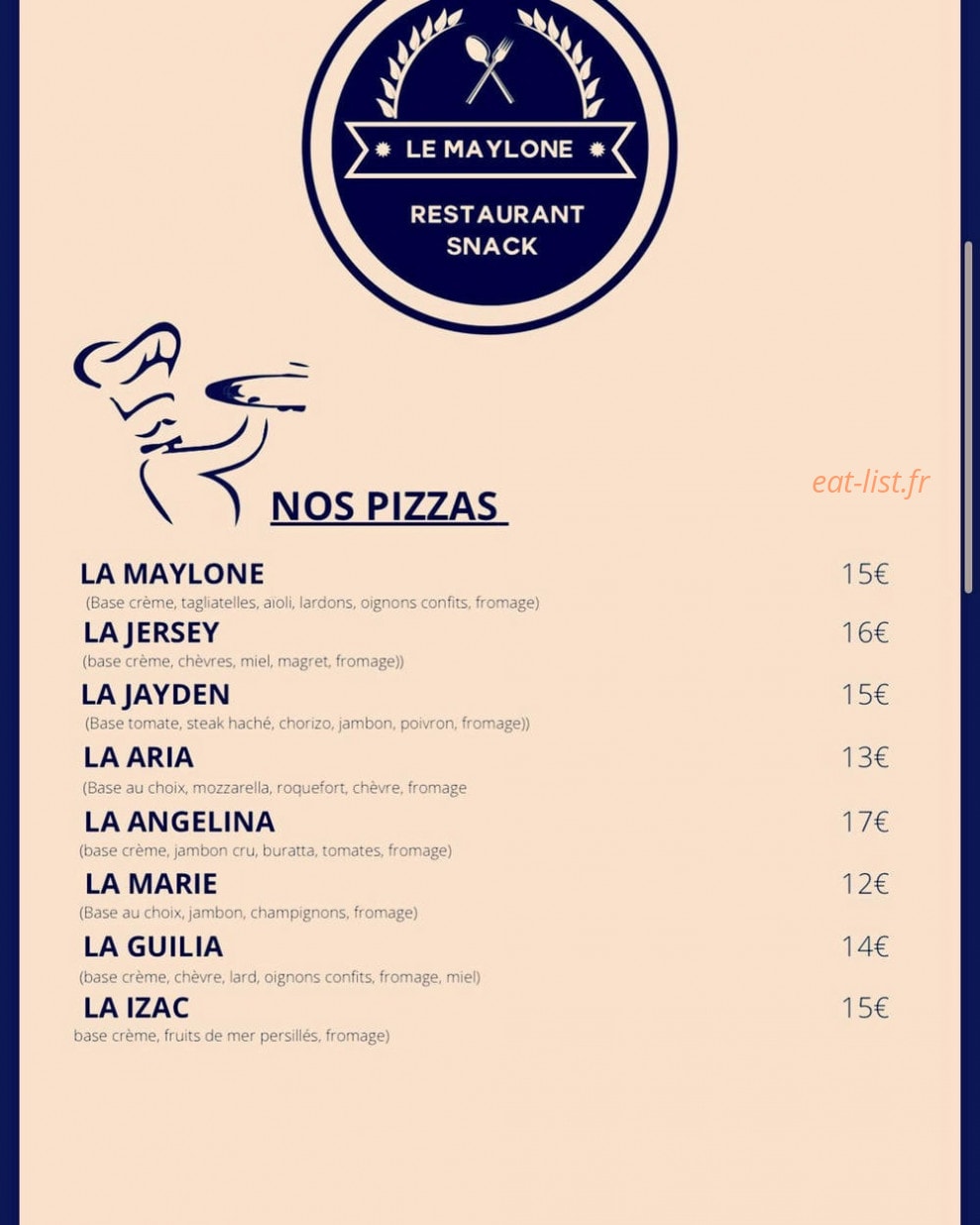 Le Maylone — carte page 6
