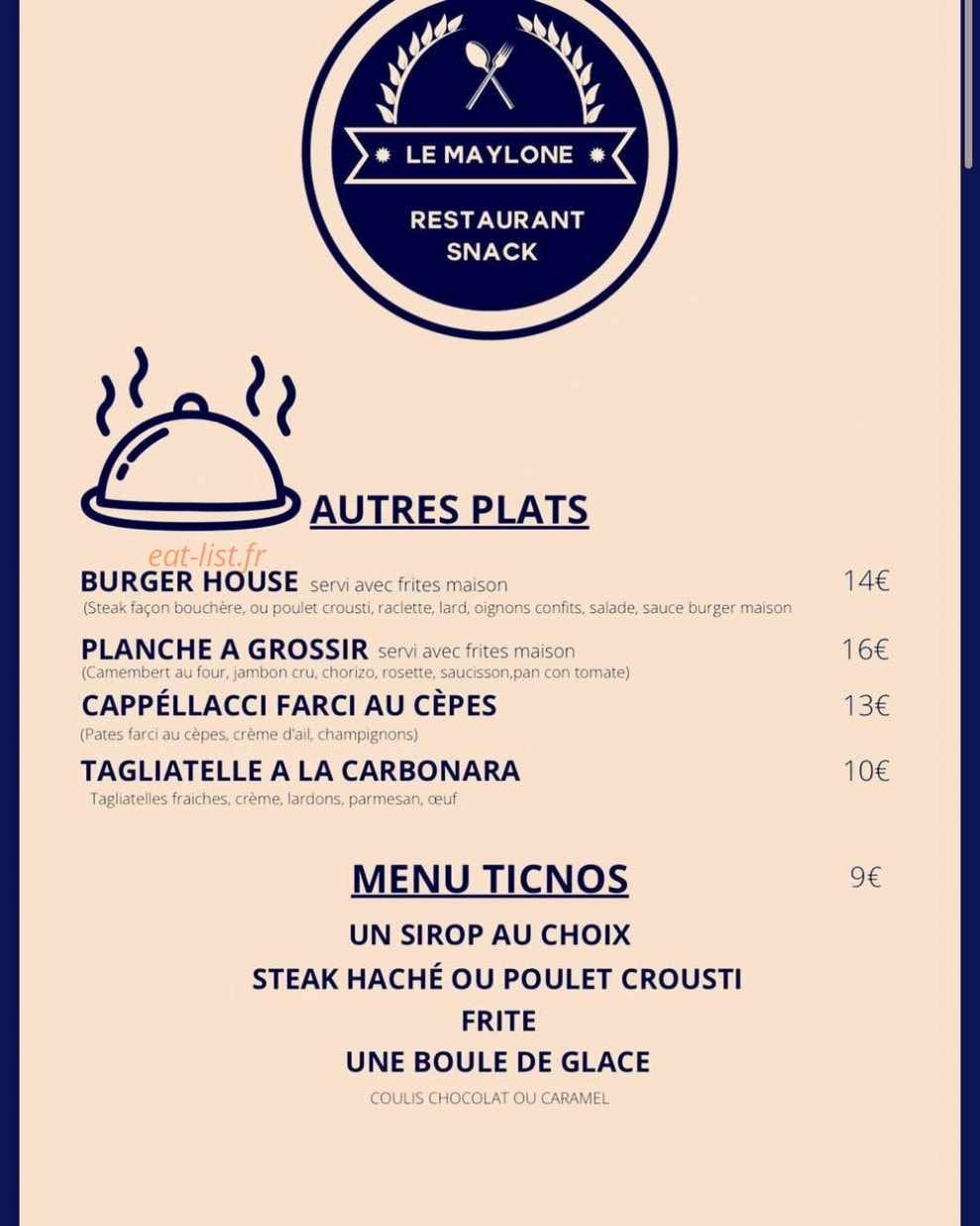 Le Maylone — carte page 2
