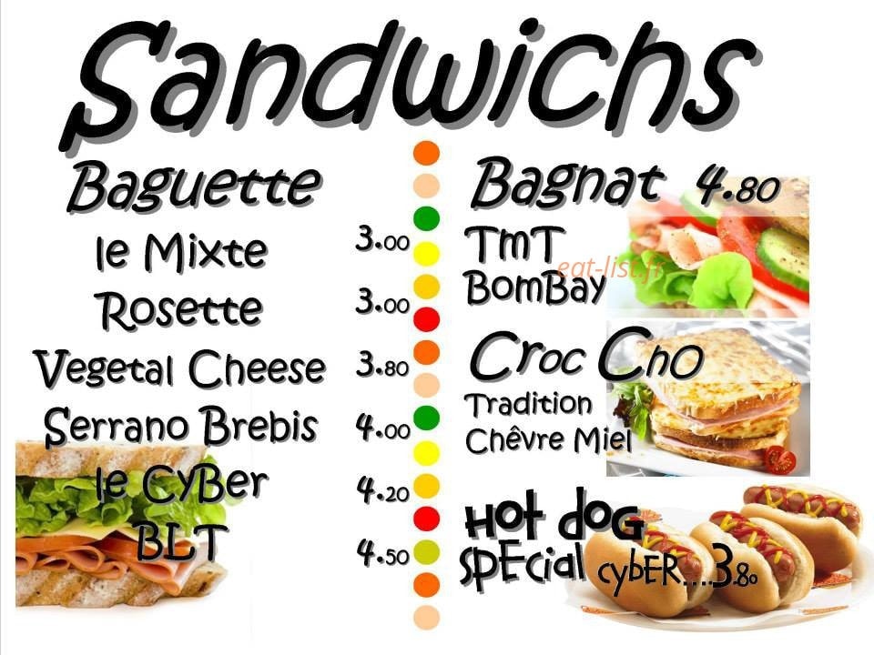Le Cyber Café — carte page 2