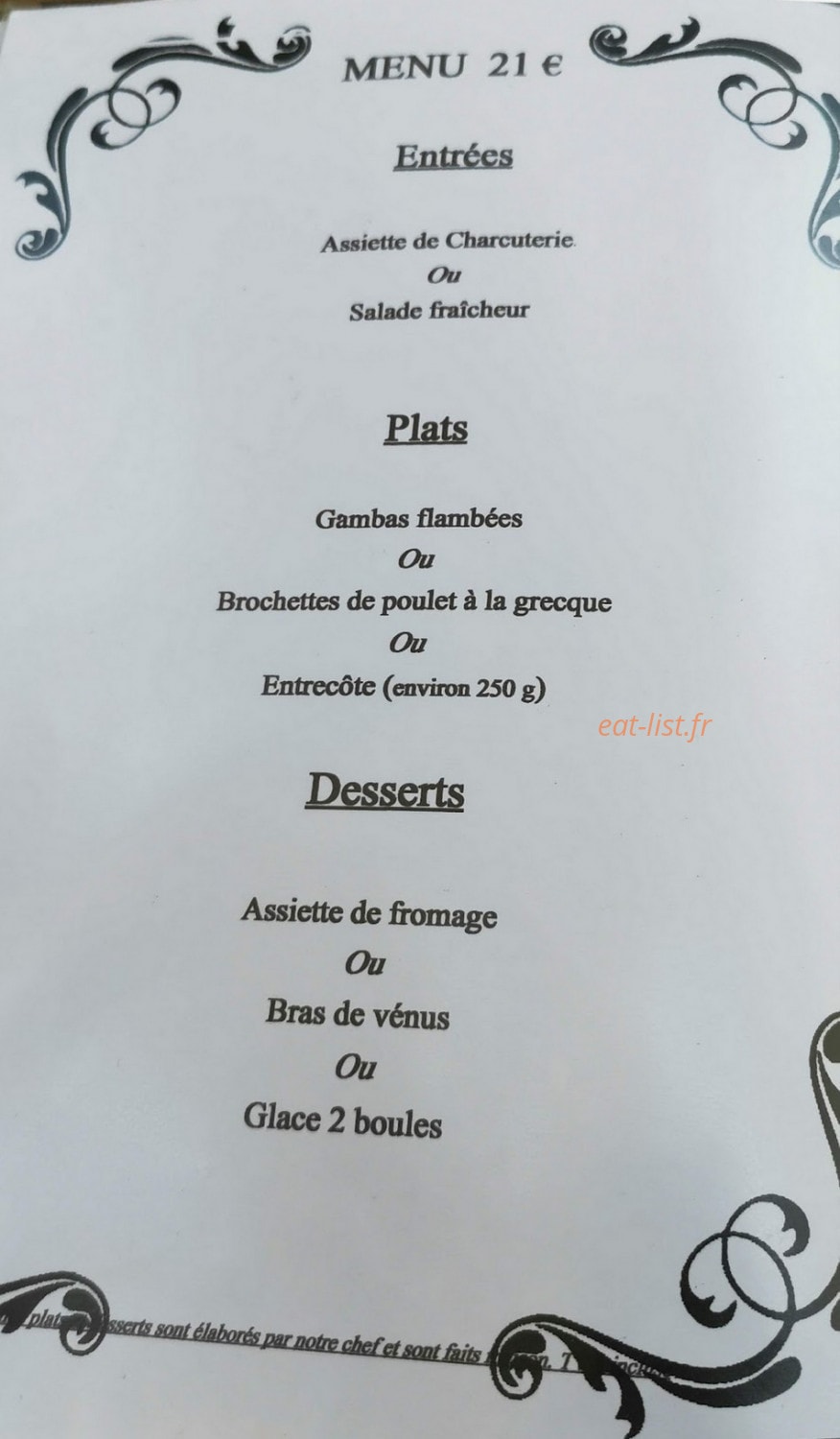 Restaurant Pizzeria Les 9 Jets — carte page 1