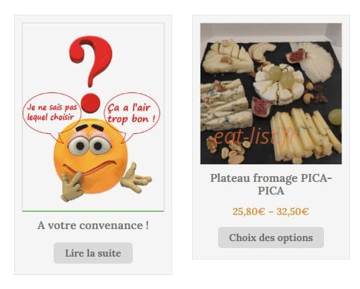 Plateaux Gourmands — carte page 3