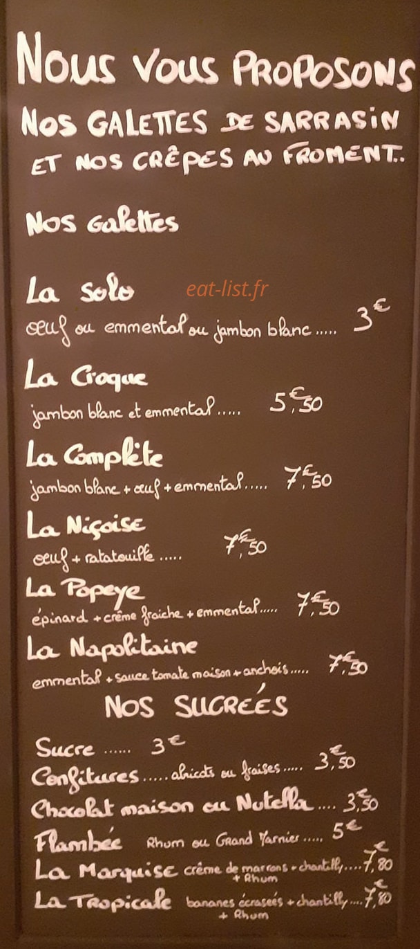 Carte et menu de Le Grand Cafe à Villelongue de la Salanqu — Exemple de menu
