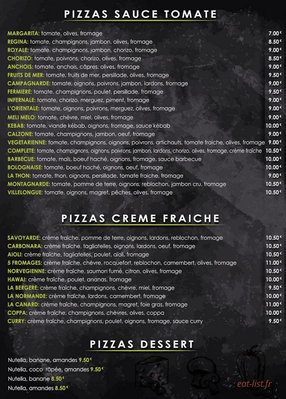 Pizza Anton — carte page 3
