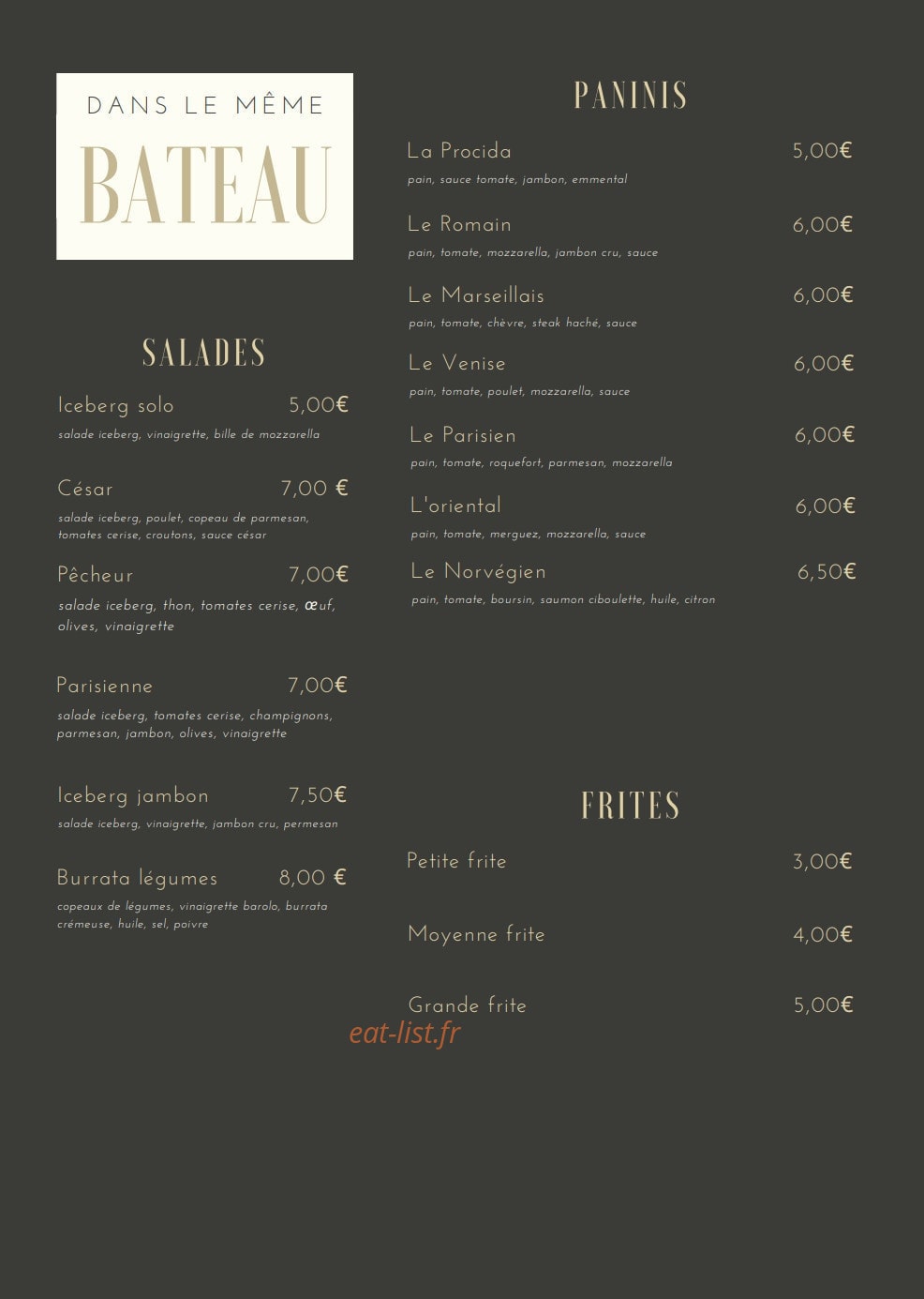 Dans le même bateau — carte page 2