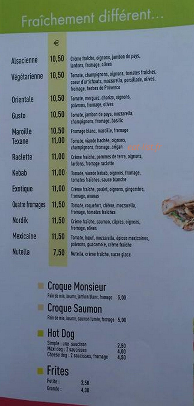 Gusto — carte page 3