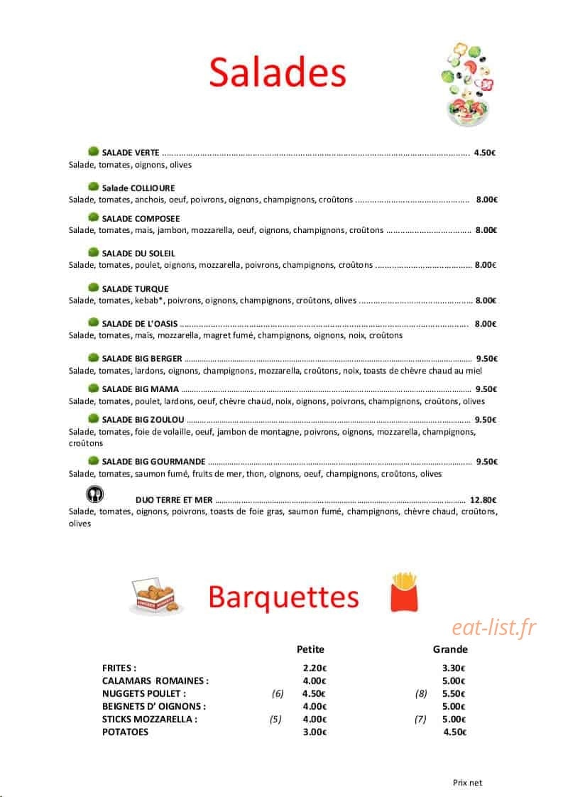 L'Oasis — carte page 2