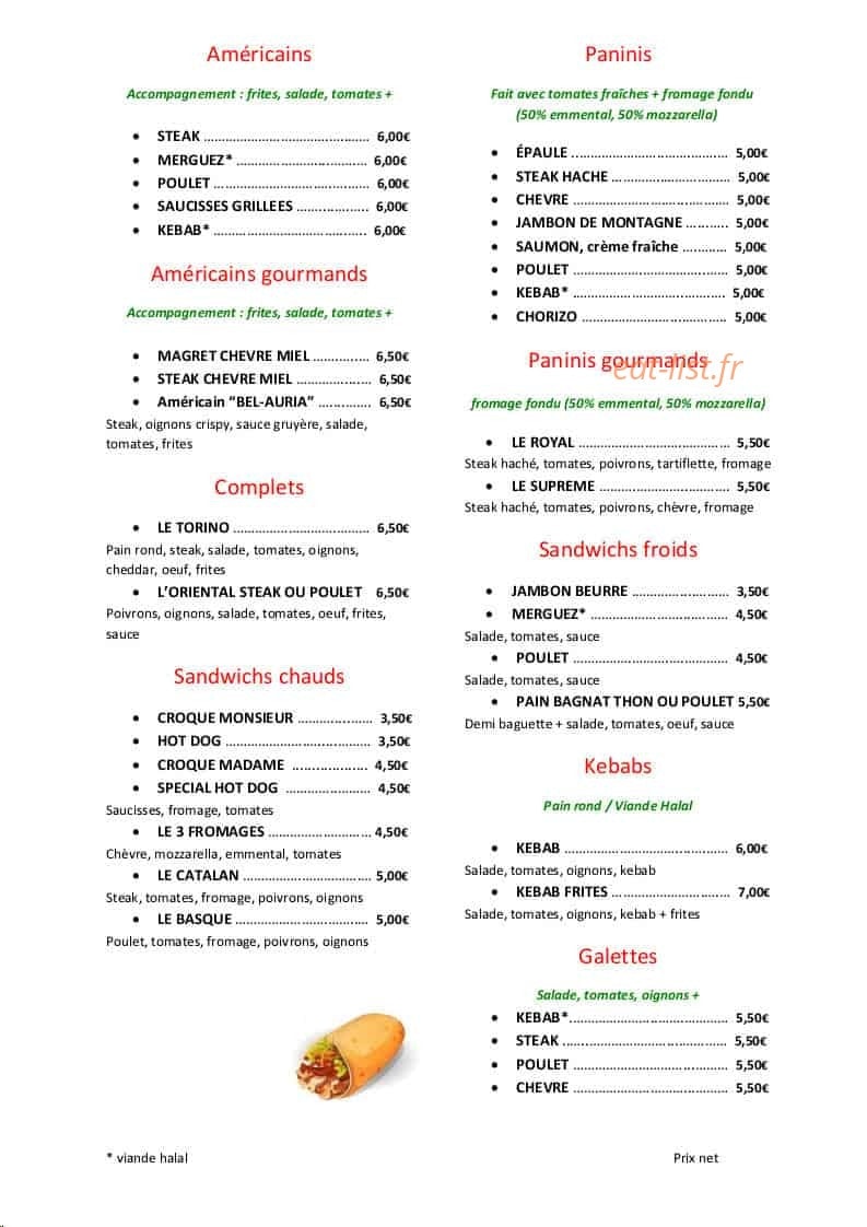 L'Oasis — carte page 4