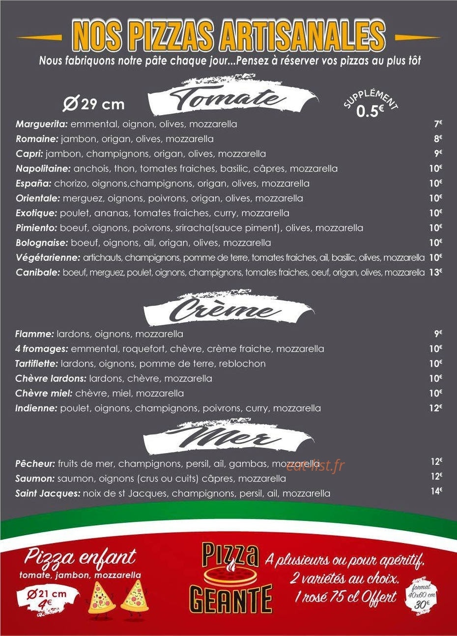 La Baguette — carte page 1