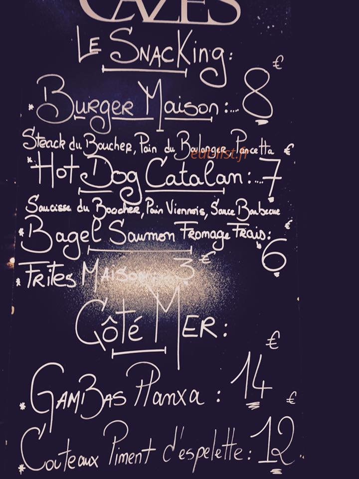 La Cuisine Des Filles — carte page 1