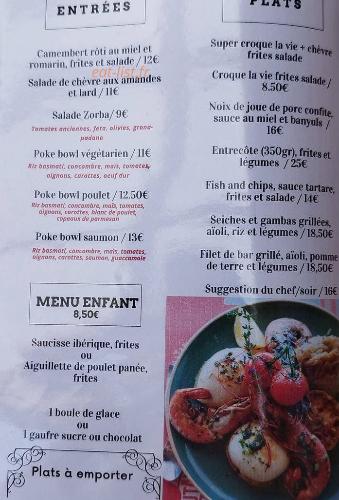 La guinguette de l'ile — carte page 1