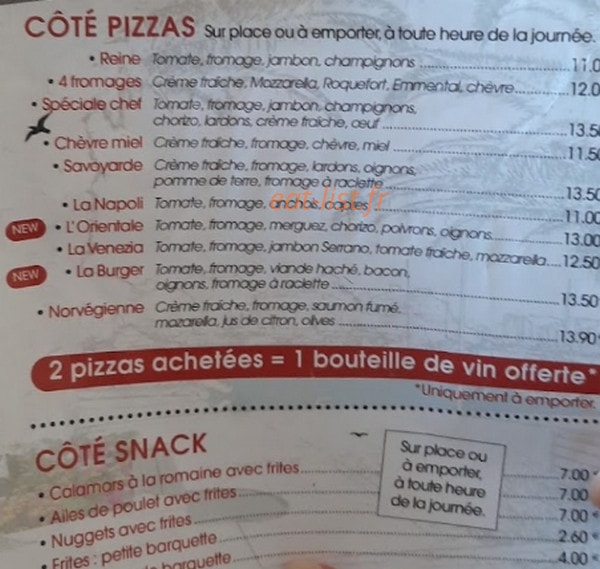 La Petite Barca — carte page 1