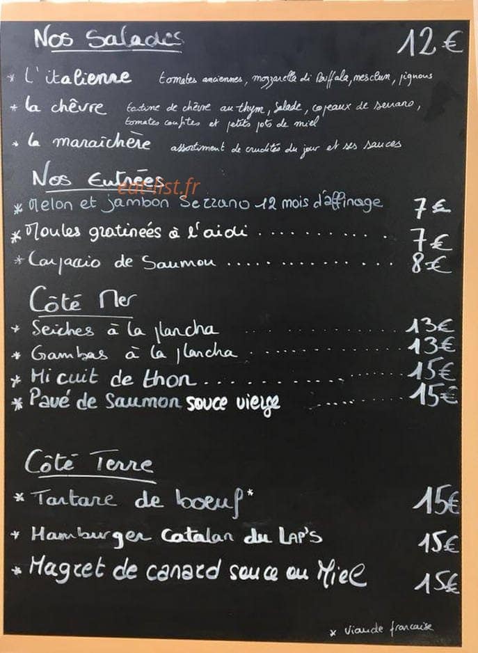 Lap's — carte page 1