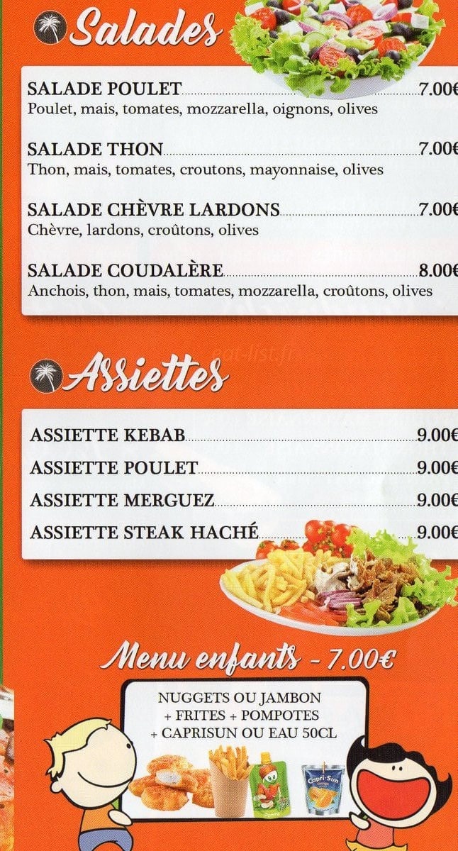 Le Palmier — carte page 3
