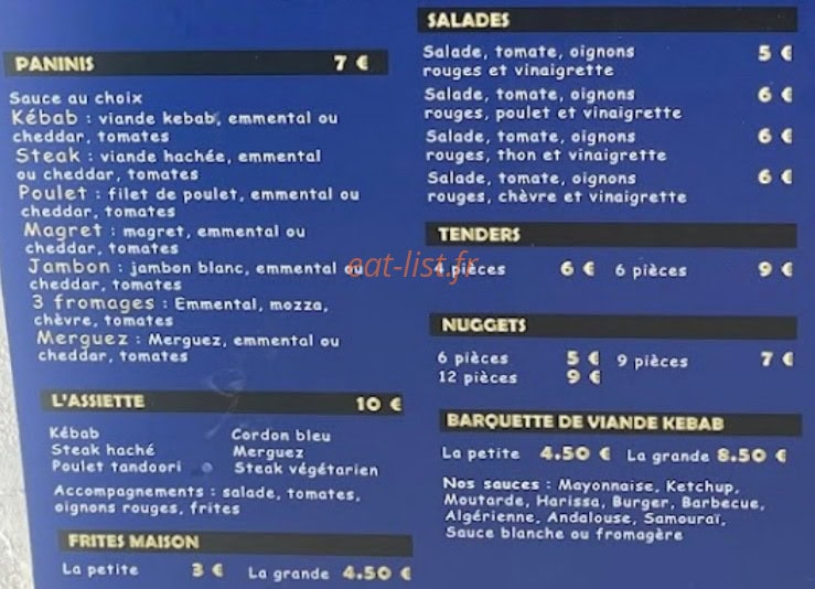 O'Nico — carte page 2