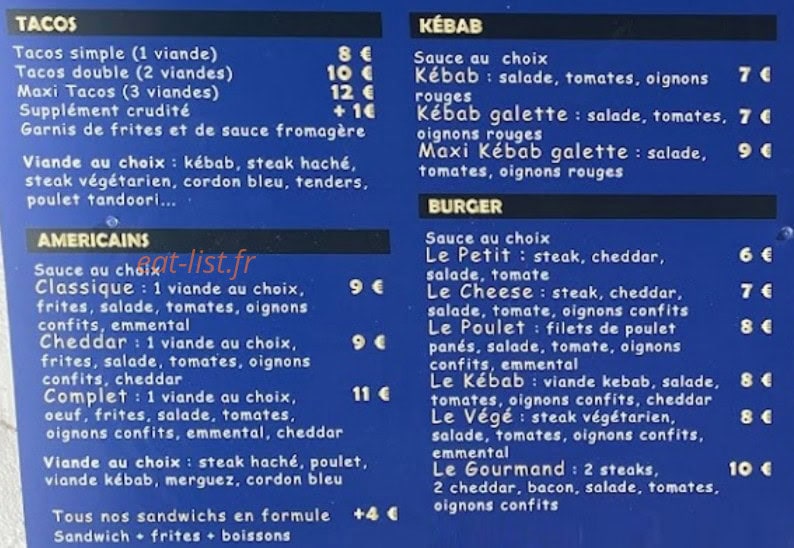 O'Nico — carte page 1