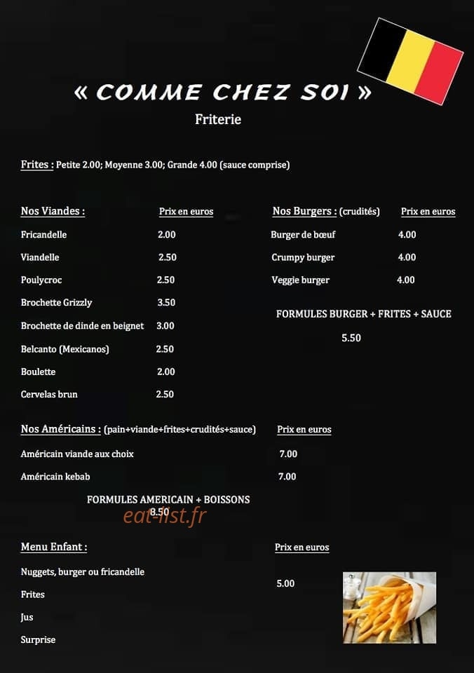 Comme chez soi — carte page 1