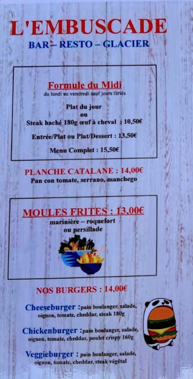 L'Embuscade — carte page 1