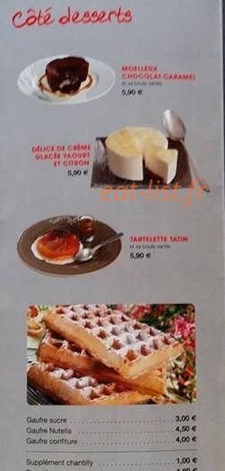 Le Bistroquet — carte page 2